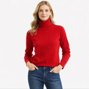Pendleton 100% Merino Wool Red Turtleneck Sweater Large Womens
